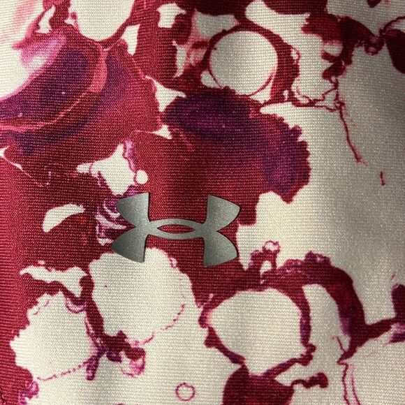 Under Armor workout pants. Yoga pants. legging Size medium. Brick red and white. - Picture 10 of 11